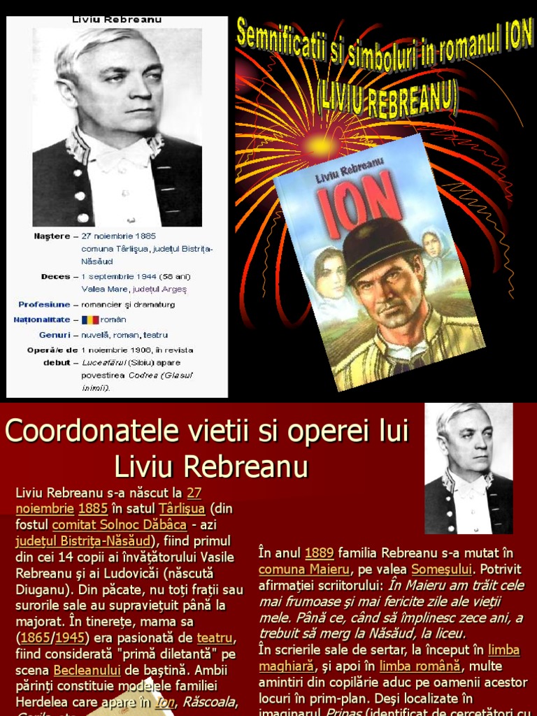 Cate Capitole Are Romanul Ion Semnificatii Si Simboluri in Romanul Ion