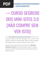 → Curso Segredo dos Mini-Sites 3.0 DEPOIMENTOS  [RECLAME AQUI] É Fraude?