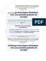 ¡Obtenga Descargas Ilimitadas Con Una Prueba Gratuita de Scribd!