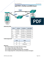 Lab - Configuring Rapid PVST+, Portfast, and Bpdu Guard: Topology