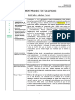 Comentario de Texto Lirico Lo Fatal PDF