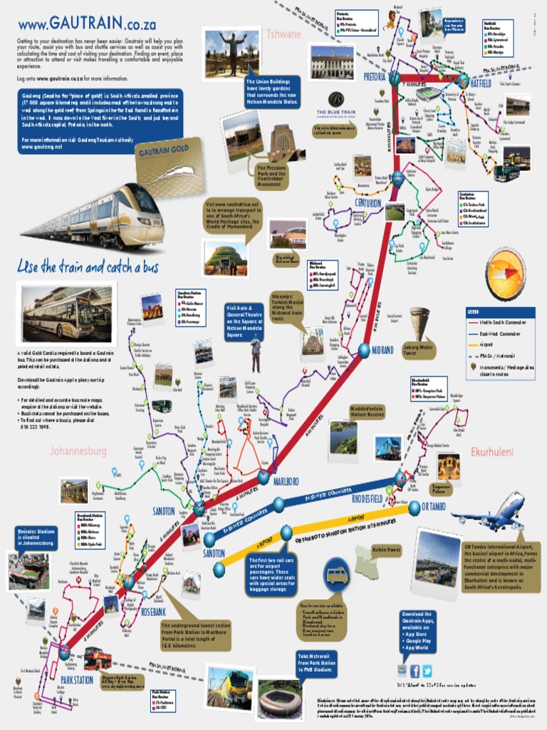 Map-Gautrain Buses PDF | PDF | Bus | Public Transport