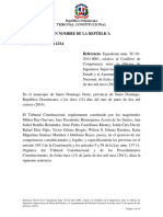 Conflicto de competencia entre Oficina de Ingenieros y Ayuntamiento de Santo Domingo