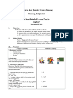 Colegio de San Juan de Letran-Manaoag Manaoag, Pangasinan: A Semi-Detailed Lesson Plan in English 7