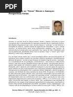 A Segurança e Os Novos Riscos e Ameaças