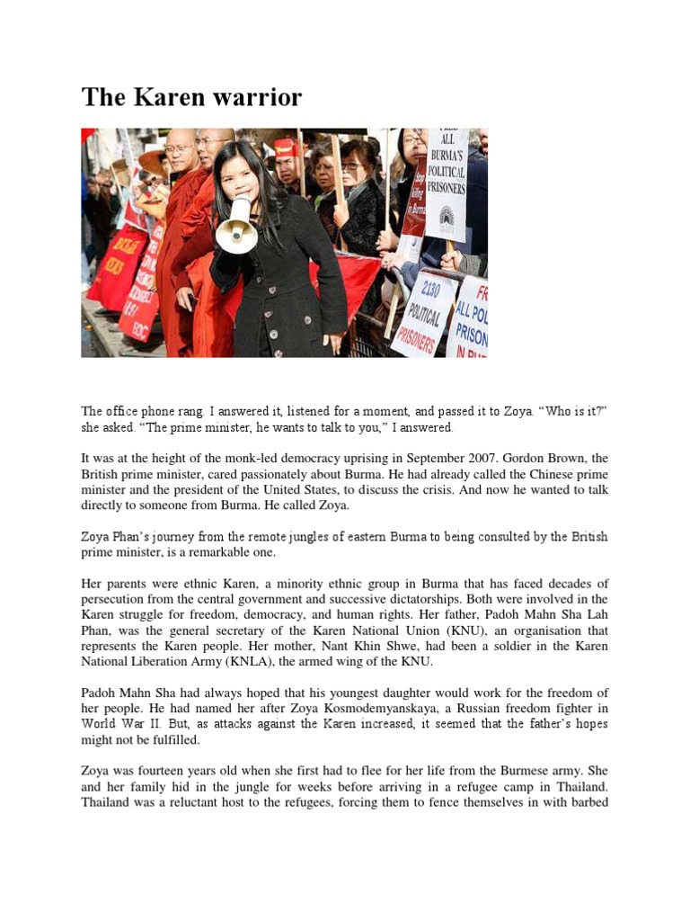 The Karen Warrior 1 | PDF