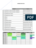 Horario Por Ciclo: Cod. Asignatura Docente