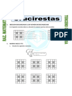 Ficha Crucirestas para CUARTO de Primaria