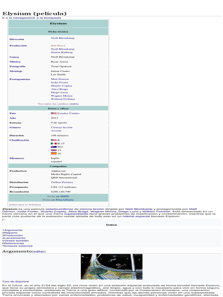 Elysium: La lucha por la igualdad | PDF | Ocio | Naturaleza, image size:768x1024