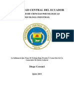 Influencia del trabajo bajo presión en el estrés laboral