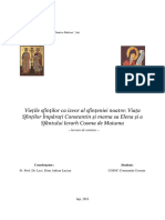 Lucrare de Seminar - Viețile Sfinților Ca Izvor Al Sfințeniei Noastre - Cojoc Constantin Cosmin