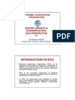 Introduction To Eco: Export Growth & Diversification: Eco Perspective