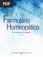 Formulário. Homeopático. Farmacopeia Brasileira. 1ª Edição