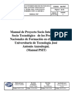 Manual de Proyecto Socio Integrador y Socio Tecnológico de Los Programas