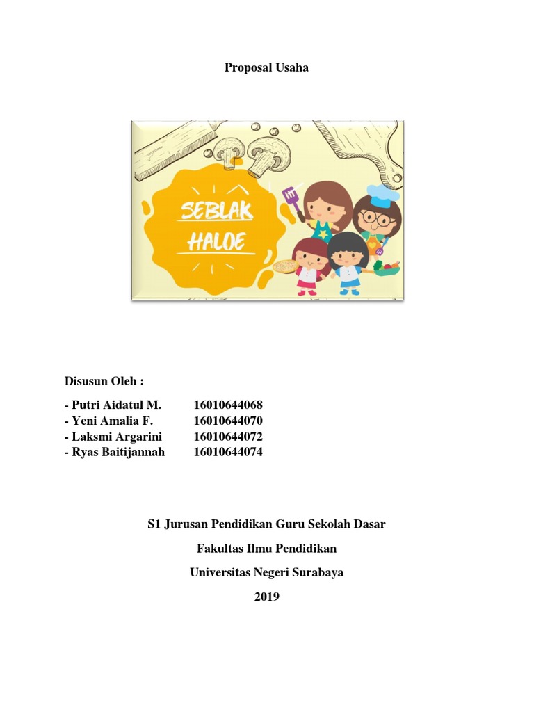 Proposal Usaha Seblak Haloe | PDF