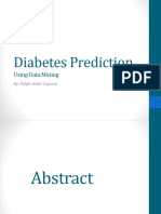 Diabetes Prediction: Using Data Mining