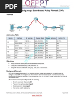 4.4.1.1 Packet Tracer Configuring A Zone Based Policy Firewall ZPF