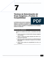 TECNICAS DE DETERMINACION DEL GRUPO SANGUINEO Y PRUEBAS DE COMPATIBILIDAD