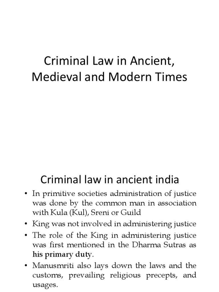 Evolution of Criminal Law in India | PDF | Crime & Violence | Crime ...