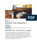 Vida y Obra de Salvador Dalí