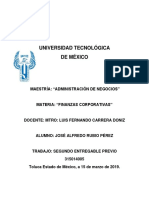 Universidad Tecnológica 2 Do Entregable de Finanzas