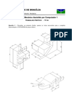 Universidade de Brasília: Desenho Mecânico Assistido Por Computador 1