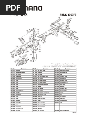 shimano spinning reel parts diagram Shimano Reel Parts and Diagrams | PDF | Clutch