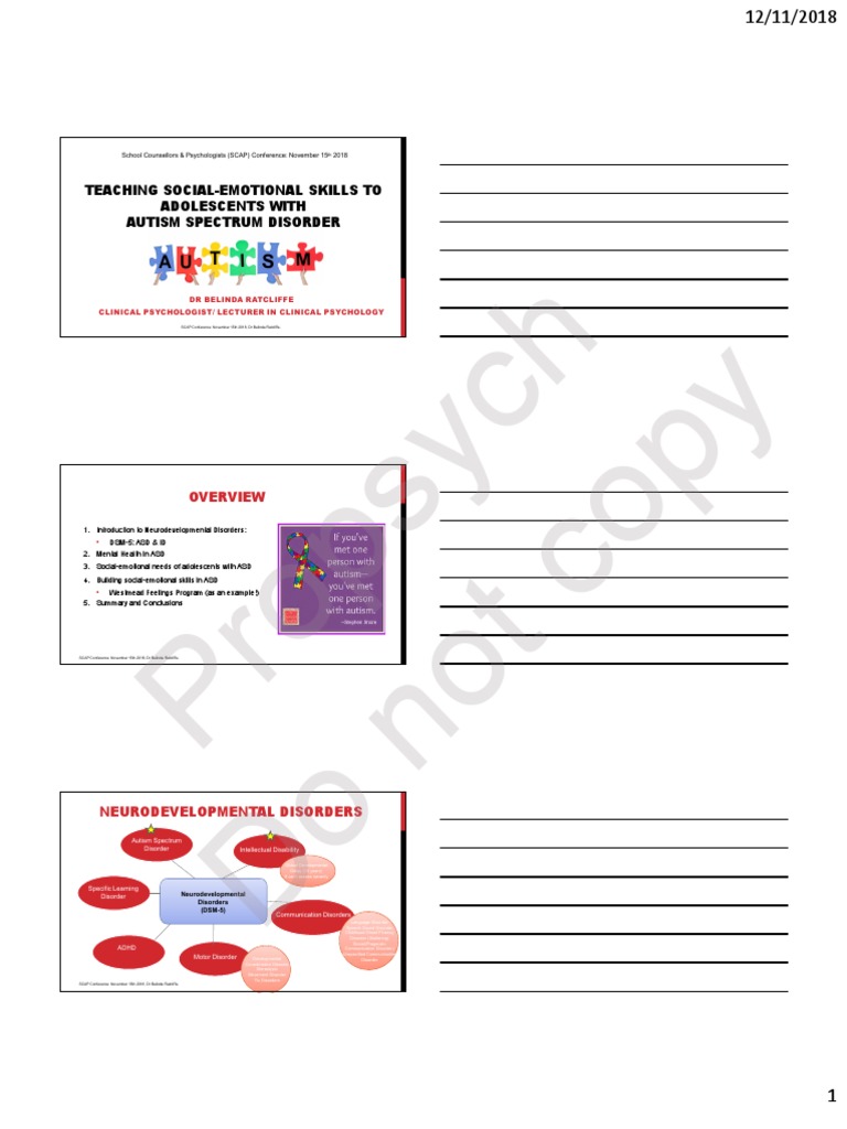 Teaching Social-Emotional Skills in ASD | PDF | Autism Spectrum ...