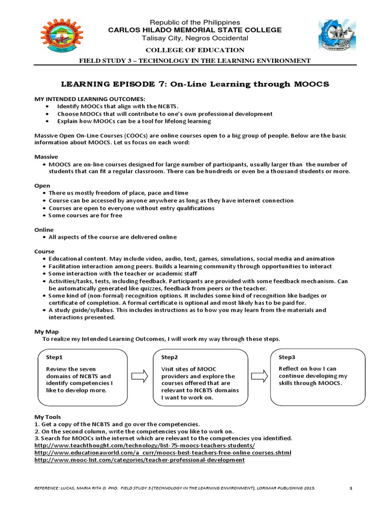 MOOCs for Teacher Professional Growth | PDF | Massive Open Online ...