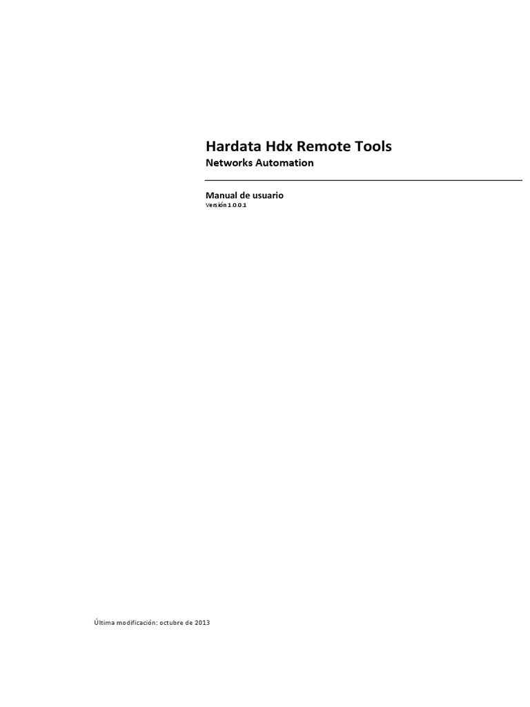 Hardata HDX Remote Tools | PDF | Contraseña | Ventana (informática)