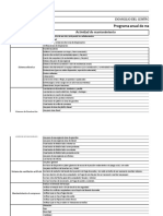 Programa de Mantenimiento