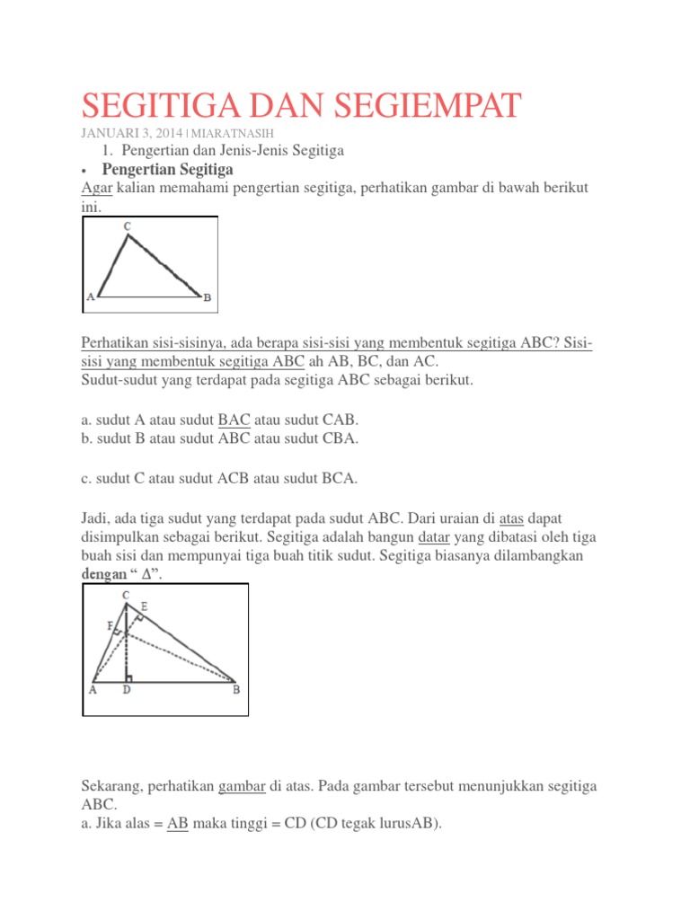 Segitiga Dan Segiempat Docx