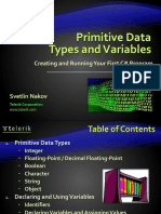 Primitive Data Types and Variables