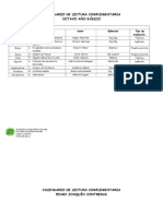 Calendario Lecturas Complementarias 8vo Basico 2019