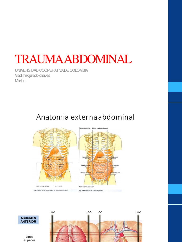 Trauma Abdominal | PDF | Abdomen | Intestino grueso