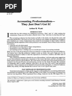 Accounting Professionalism-They Just Don't Get It!: Arthur R. Wyatt