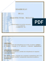 Desarrollo de la Arquitectura Siglo XX 8° coef 2.ppt