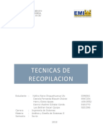 Tecnicas de Recopilacion