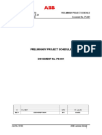 PS-001 Basis For The Level 1 Schedule