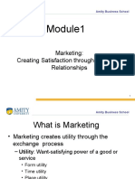 Marketing: Creating Satisfaction Through Customer Relationships