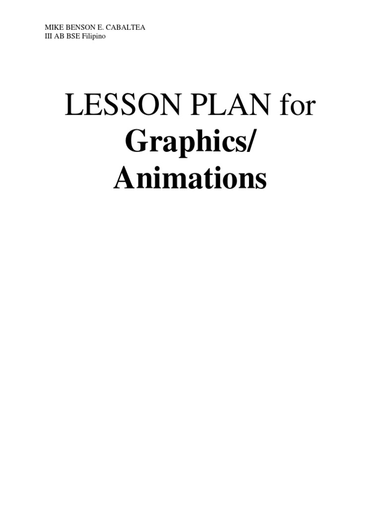 Ed Tech 2 Lesson Plans | PDF