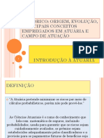 Origem e evolução da profissão atuária