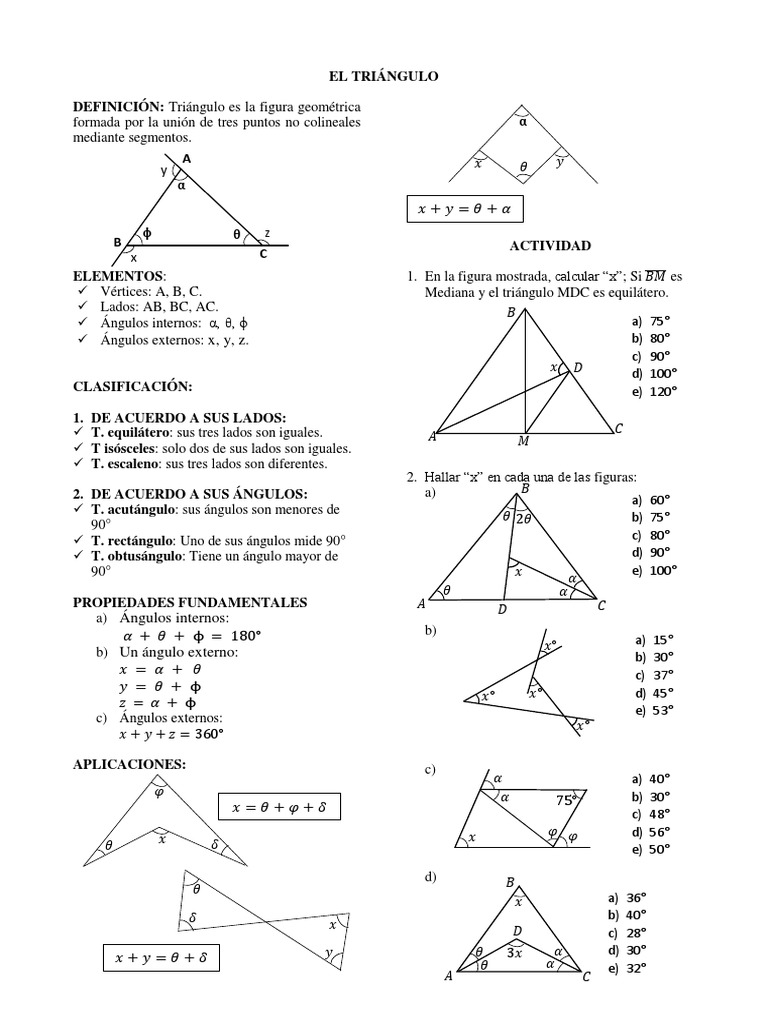 Triangulos 5to Pdf Triangulo Politopos