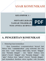 Dasar-Dasar Komunikasi Kelompok 1