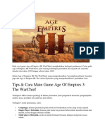 Pada Versi Game Age of Empires III