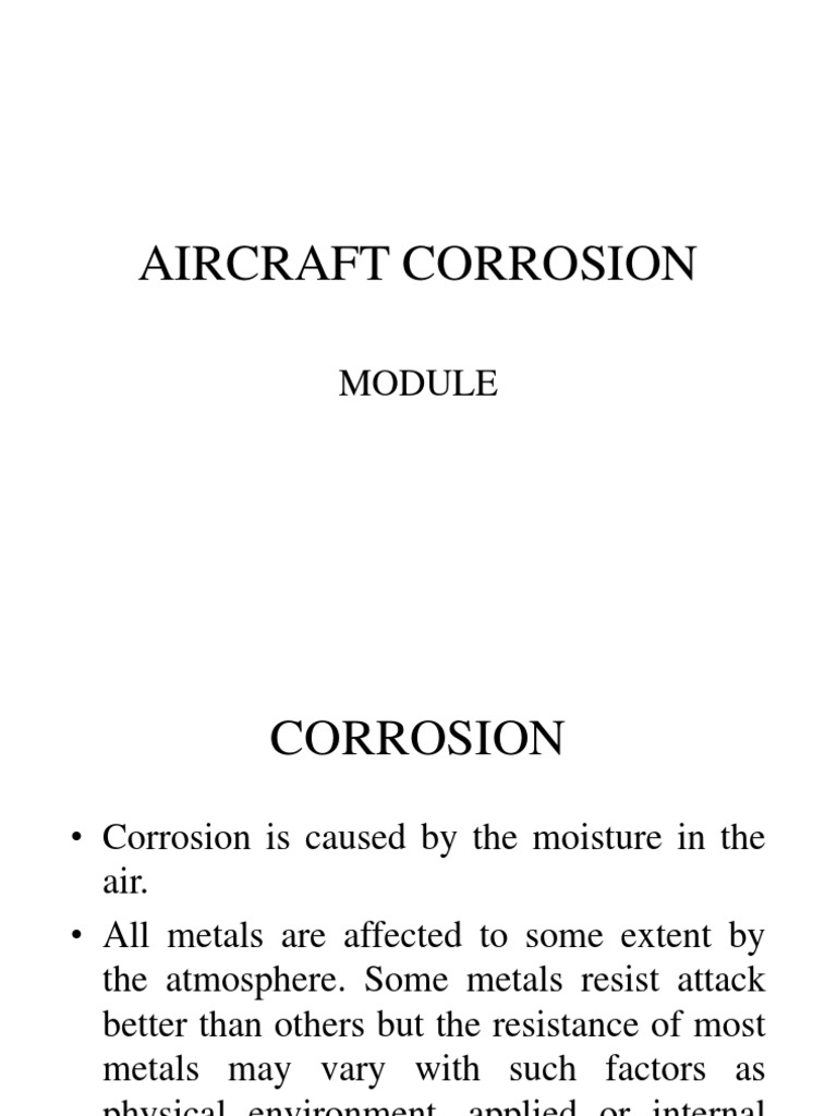 Corrosion Module | PDF | Rust | Corrosion