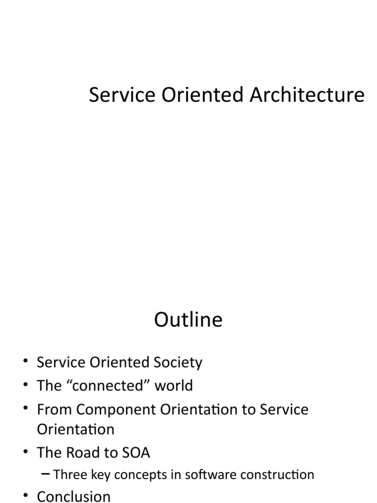 Understanding Service Oriented Architecture | PDF | Service Oriented ...