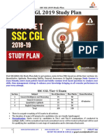SSC CGL 2019 Study Plan Day Wise Plan