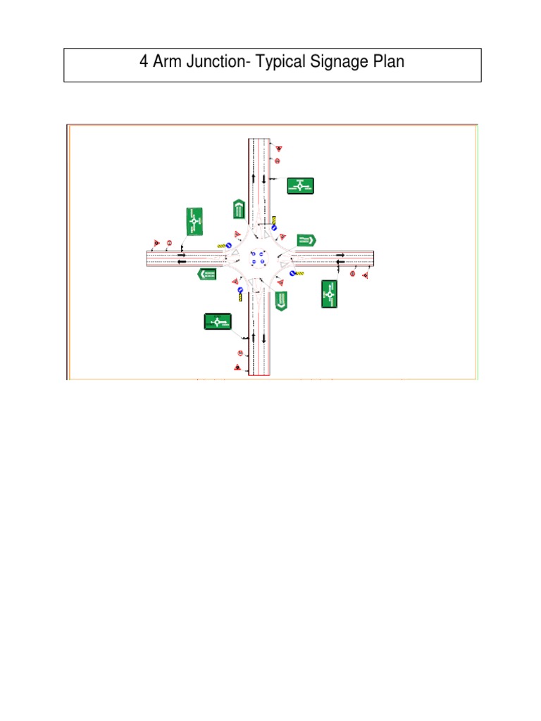 4 Arm Typical Junctions Signage | PDF