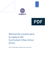 Manual de usuario para la captura del Currículum Vitae Único (CVU).pdf